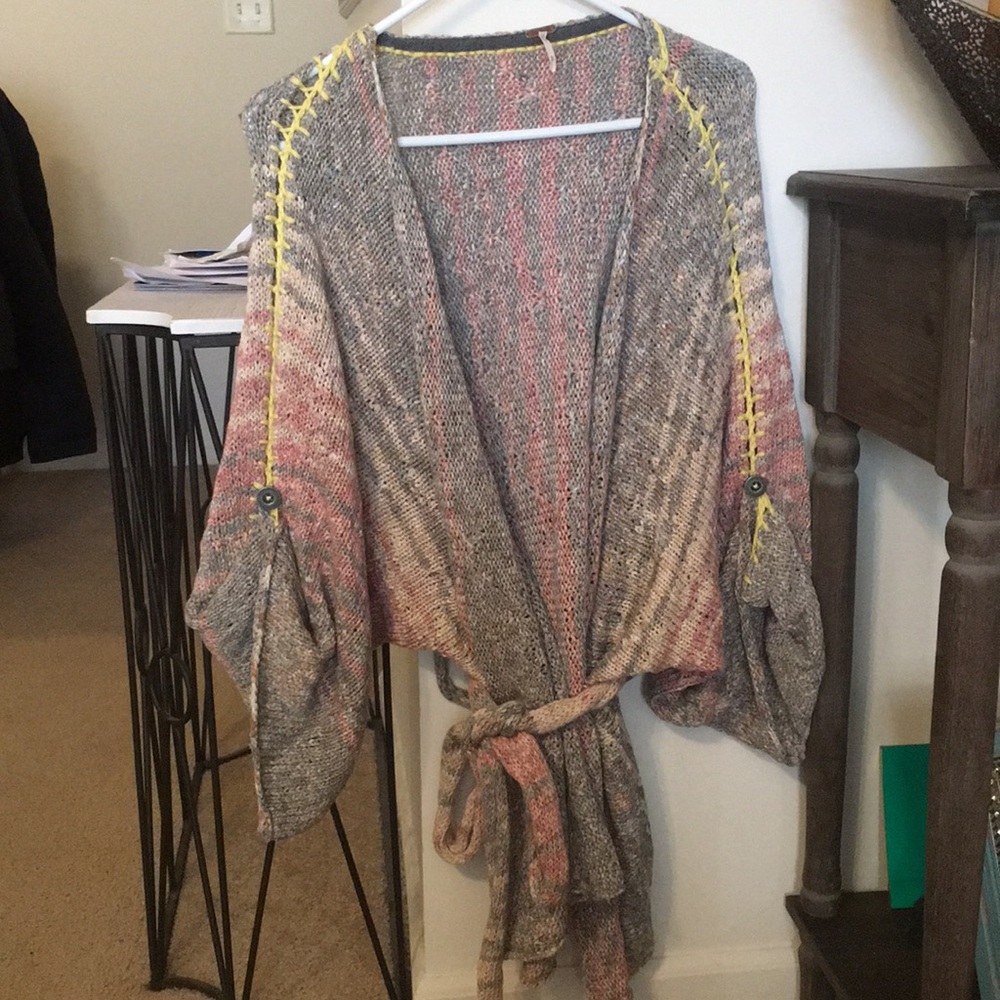 FREE PEOPLE multicolored cardigan